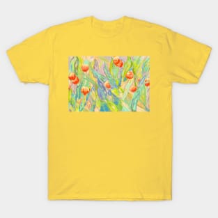 Springtime tulip garden T-Shirt